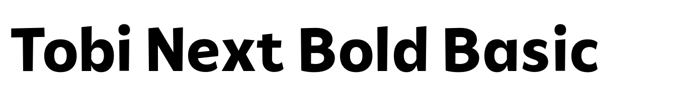 Tobi Next Bold Basic